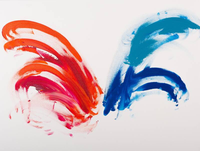 Schmetterling, Laura M. Schubert, 2024 Acrylfarbe auf Leinwand 80 x 60 cm