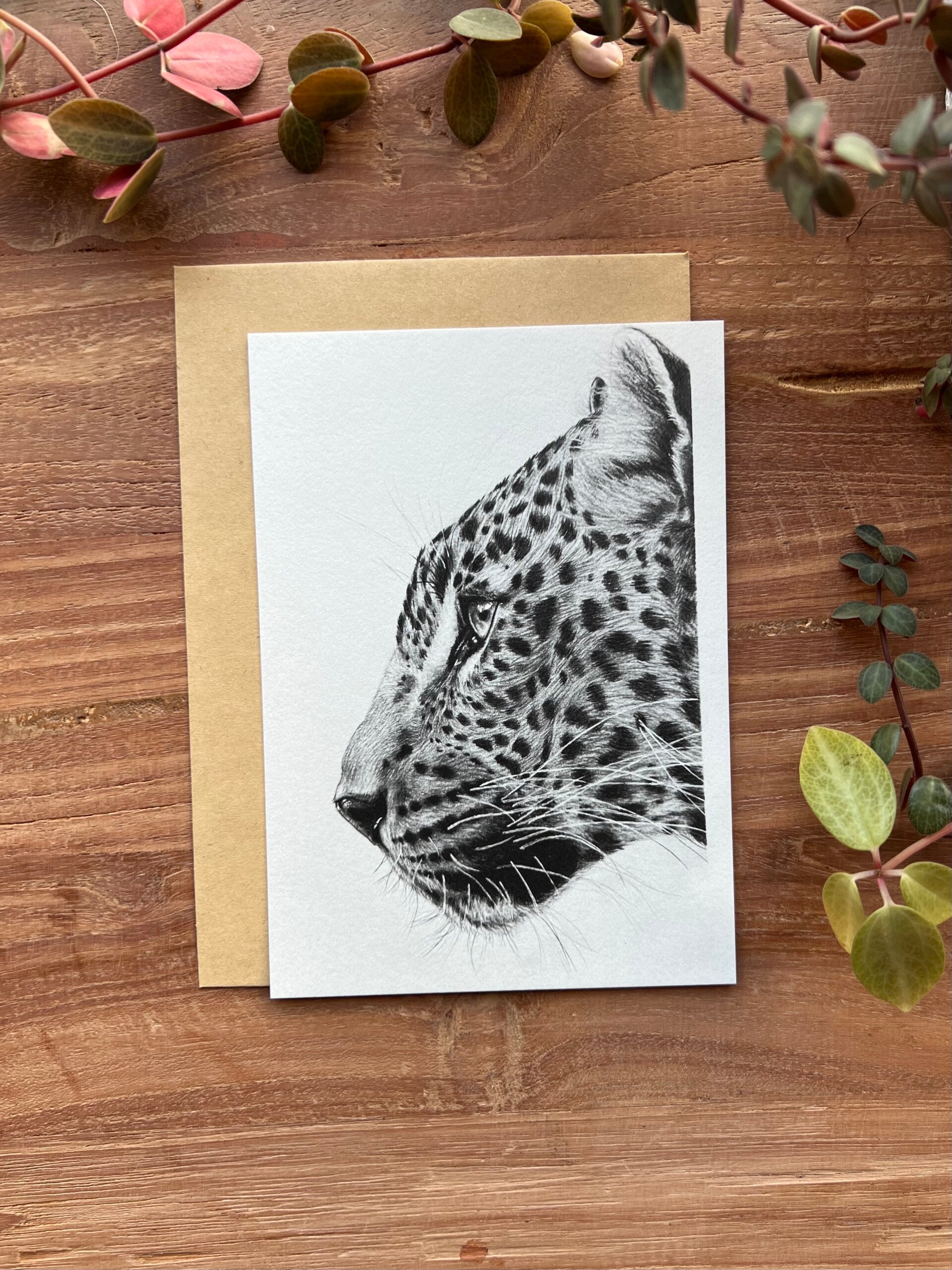 Wenskaartje | Luipaard