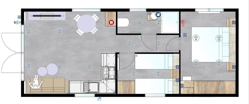 Grundriss Tiny House Scharbeutz