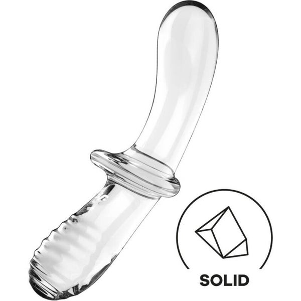 DILDO TRANSPARENTE, SATISFYER - DOUBLE CRYSTAL