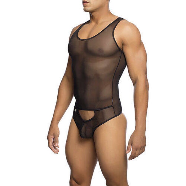 MOB - BODYSHEER TRANSPARTE NEGRO TALLA L/XL
