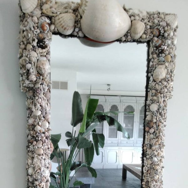 Schelpenspiegel maat 112x62cm