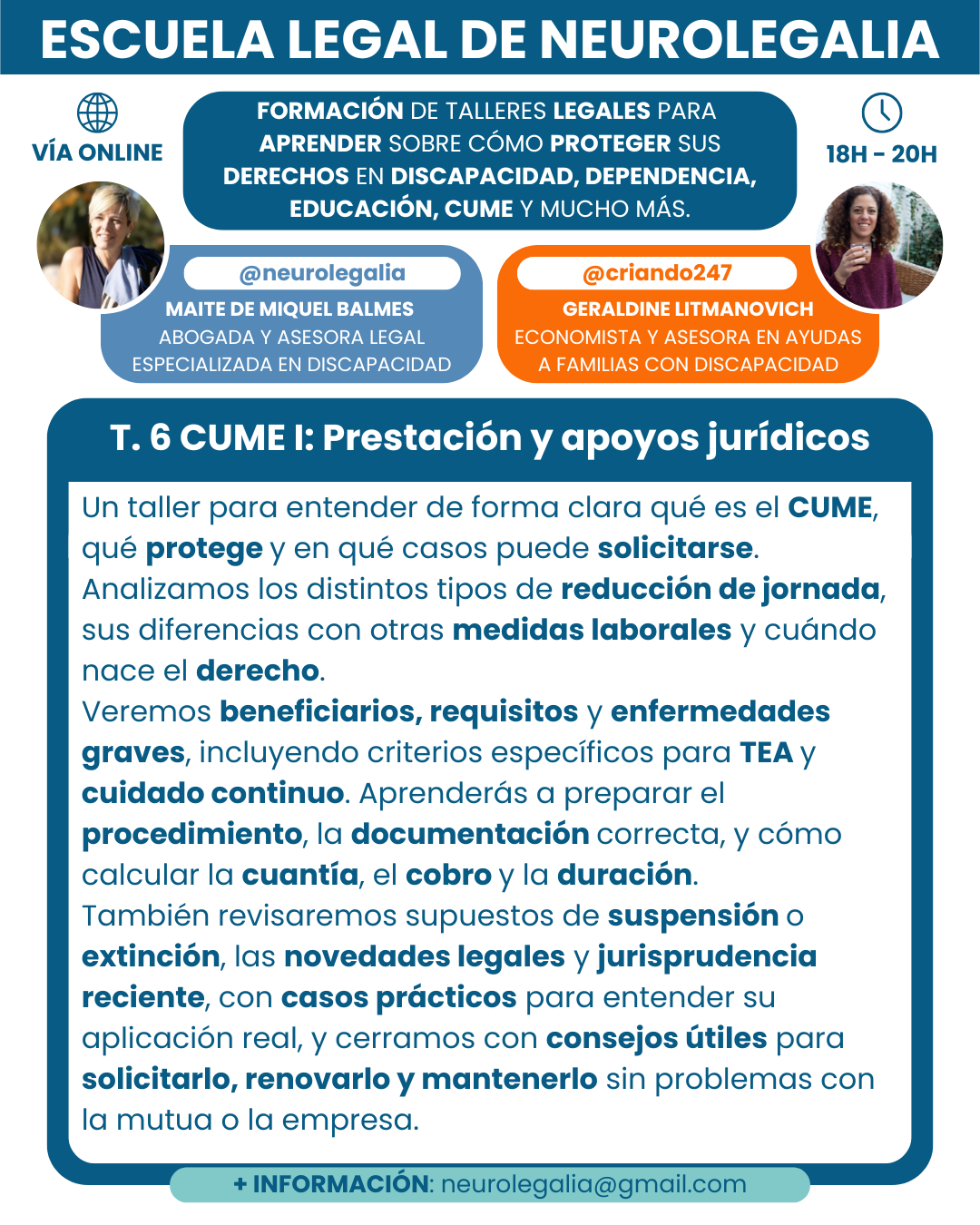 T.6- Cume 1:Reducción de Jornada