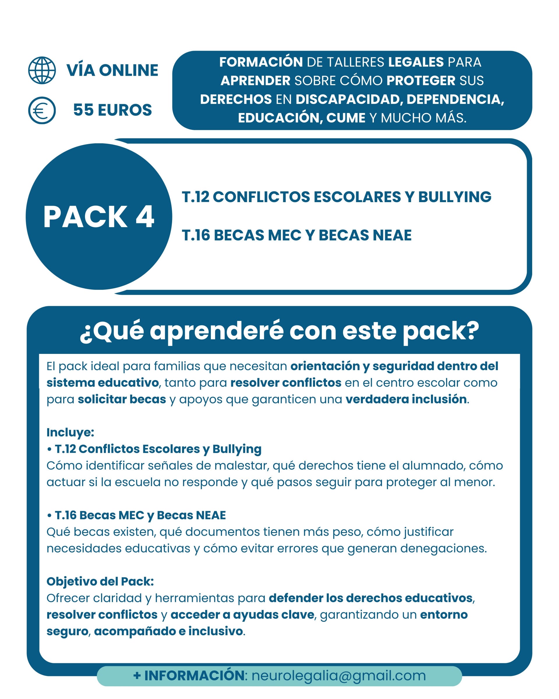 PACK 4 Escuela Legal