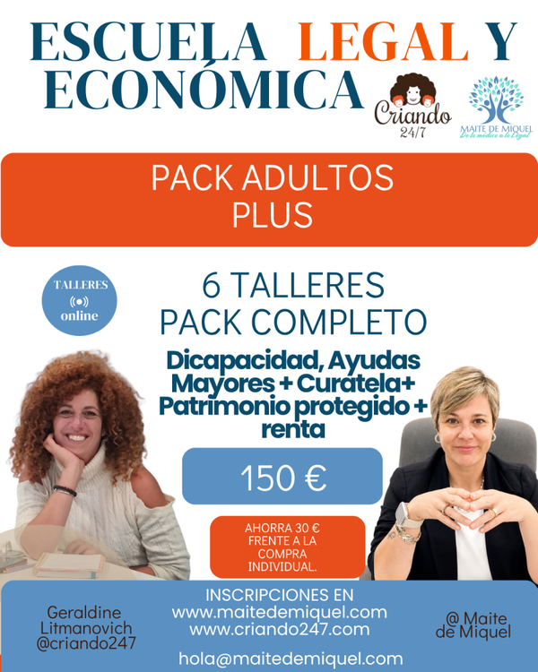 Taller 10 · Criando 24/7 y Maite de Miquel · Ayudas y becas para alumnado NEAE