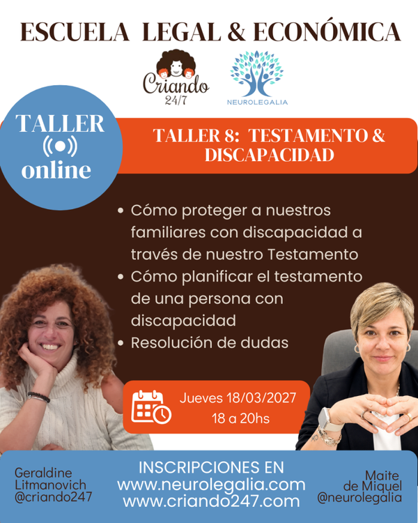 Taller 8 · Testamento y discapacidad