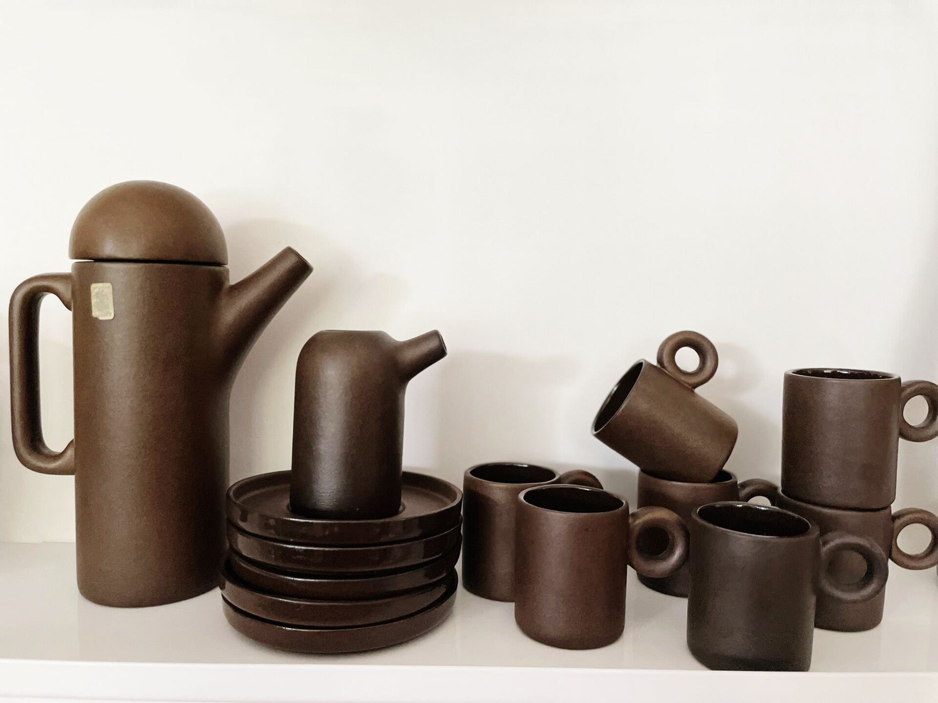 Vintage koffie & thee set Theo Potmeer voor Cor Unum