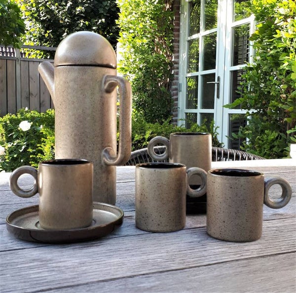 Vintage koffie & thee set Theo Potmeer voor Cor Unum