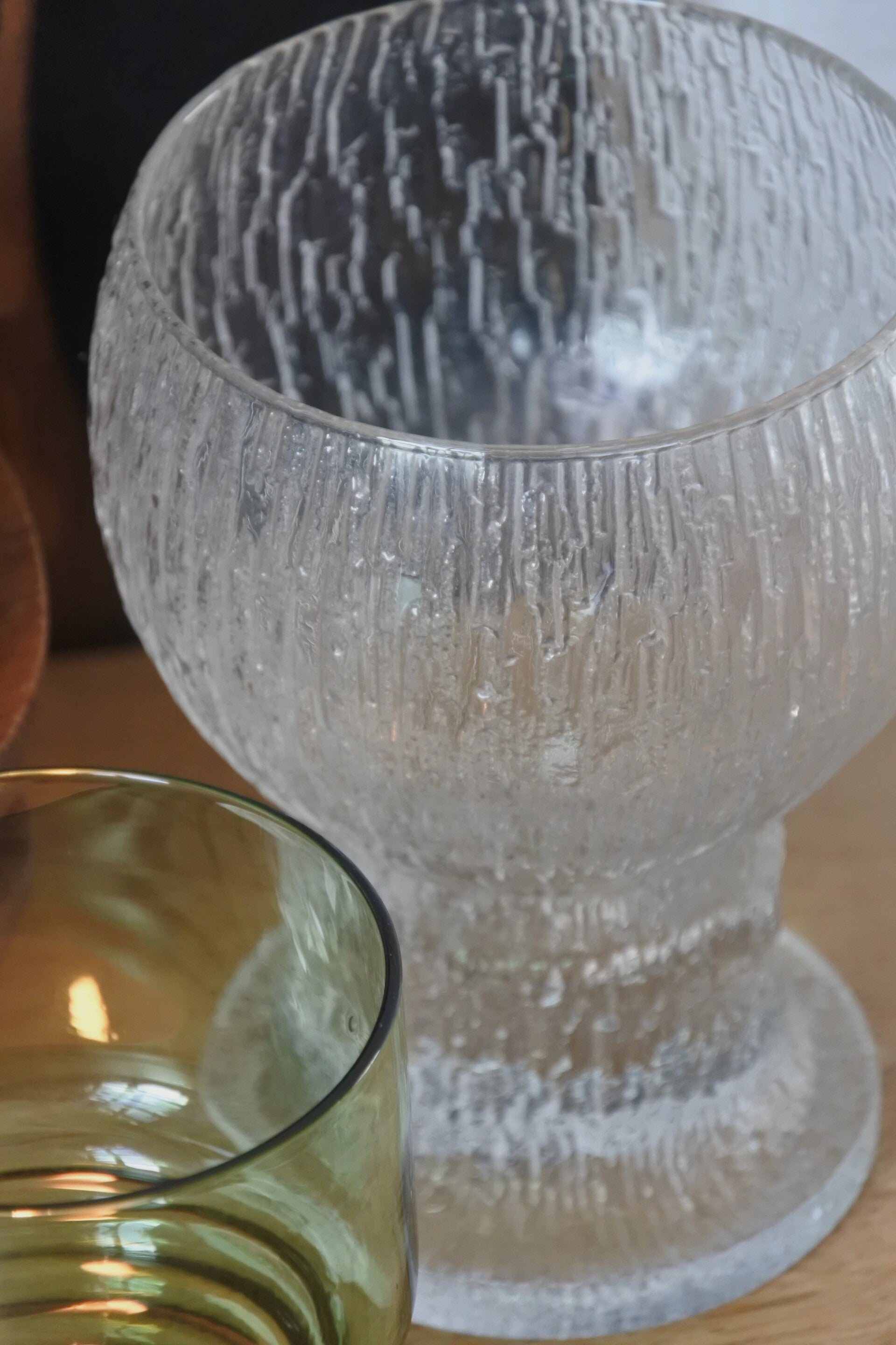 Vintage Timo Sarpaneva - Iittala glas / waxinelichthouder Kekkerit Ölkky