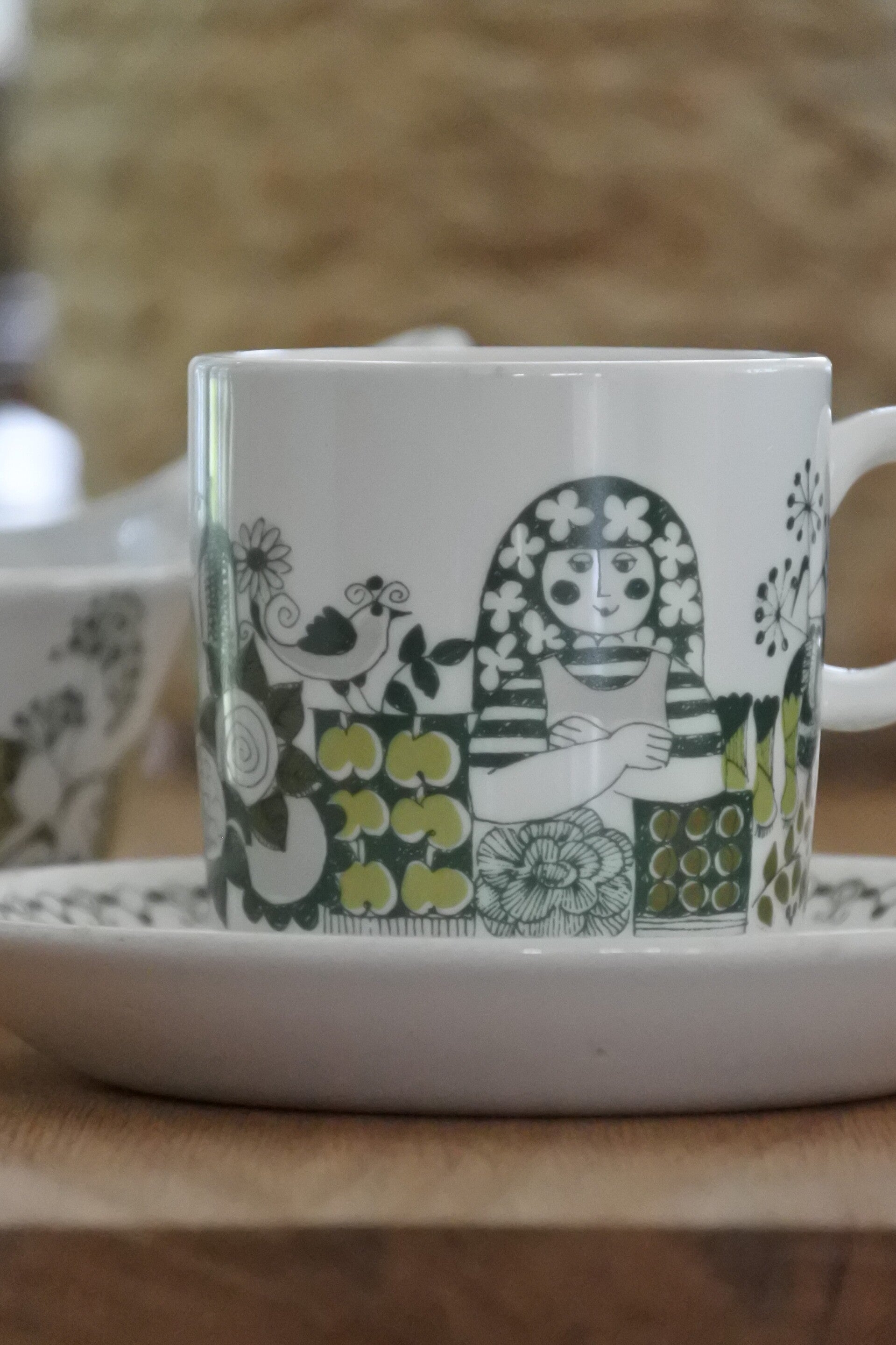 Vintage Figgjo Flint kop en schotel Turi design Market