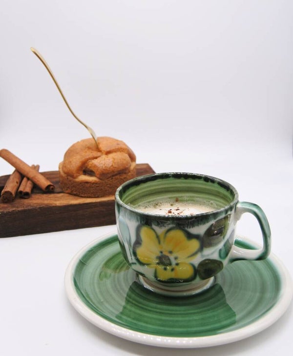 Vintage Villeroy en Boch kop en schotels 'In the Mood' 2 stuks