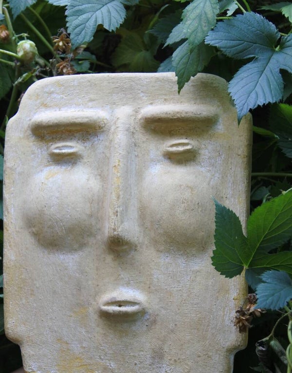 Vintage stenen masker 'Face'