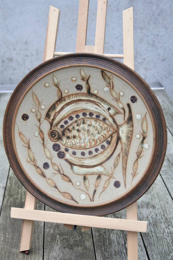 Vintage Jette Hellerøe wandbord vis - collectors item