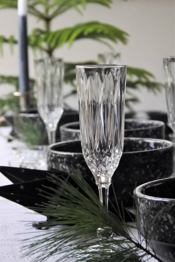 Vintage champagne glazen set 4-delig