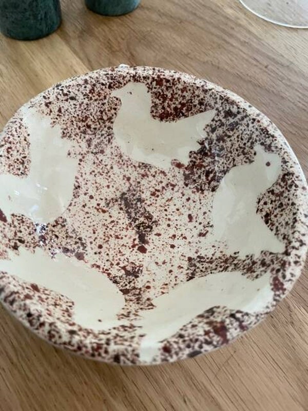 Vintage handgebakken schaaltje 'Liesbeth'