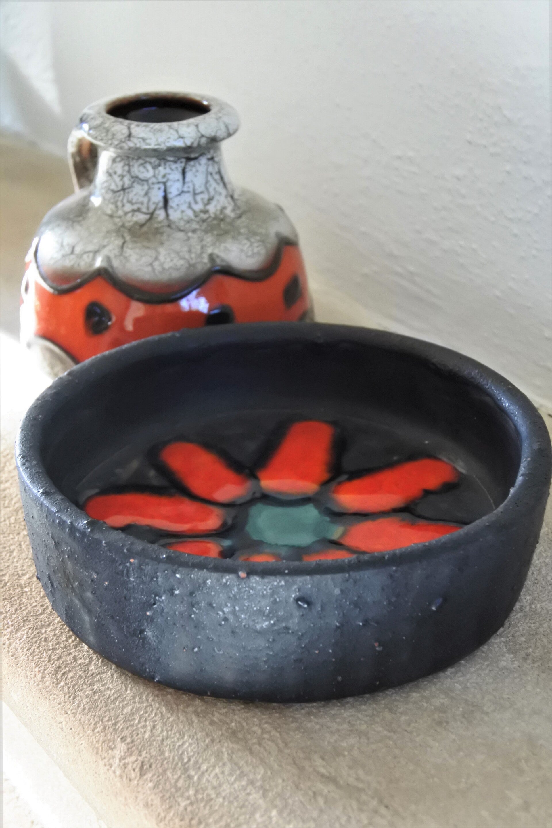 Vintage Deense aardewerk schaal van Hildegon ALS Denmark