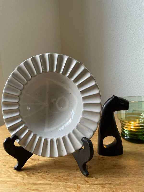Vintage mid century modern sierschaaltje van aardewerk Fish