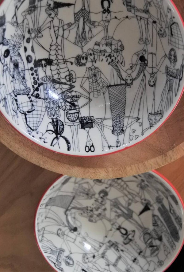 Ronaldo Fraga schalen set met prachtig artwork