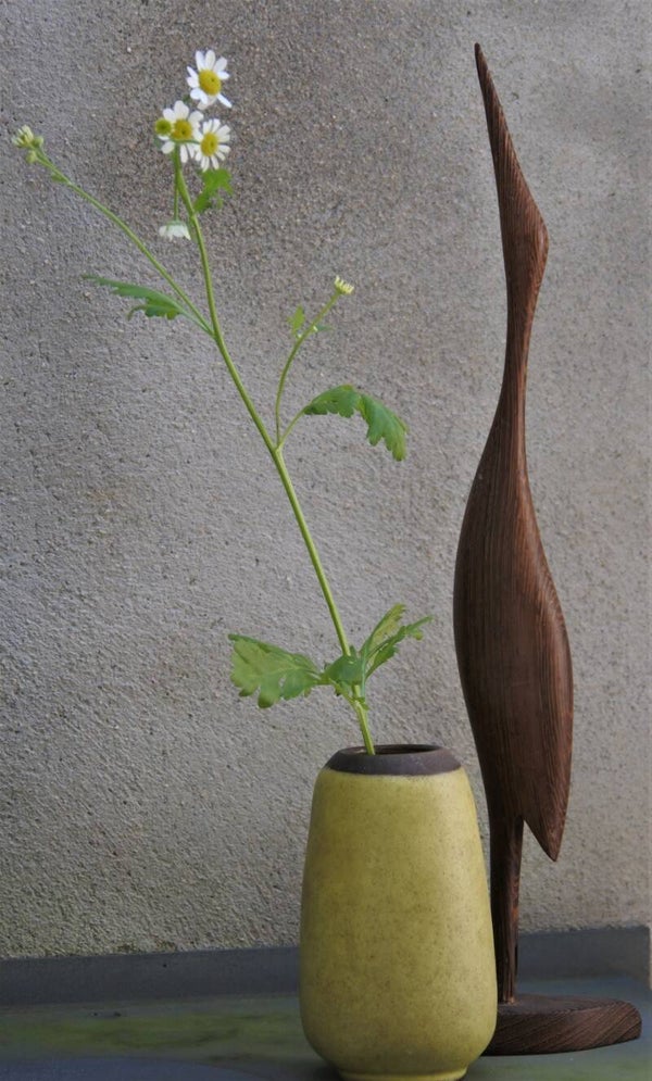Vintage teakhouten kraanvogel