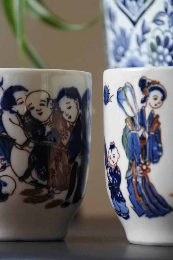 Vintage Japanse Yunomi set