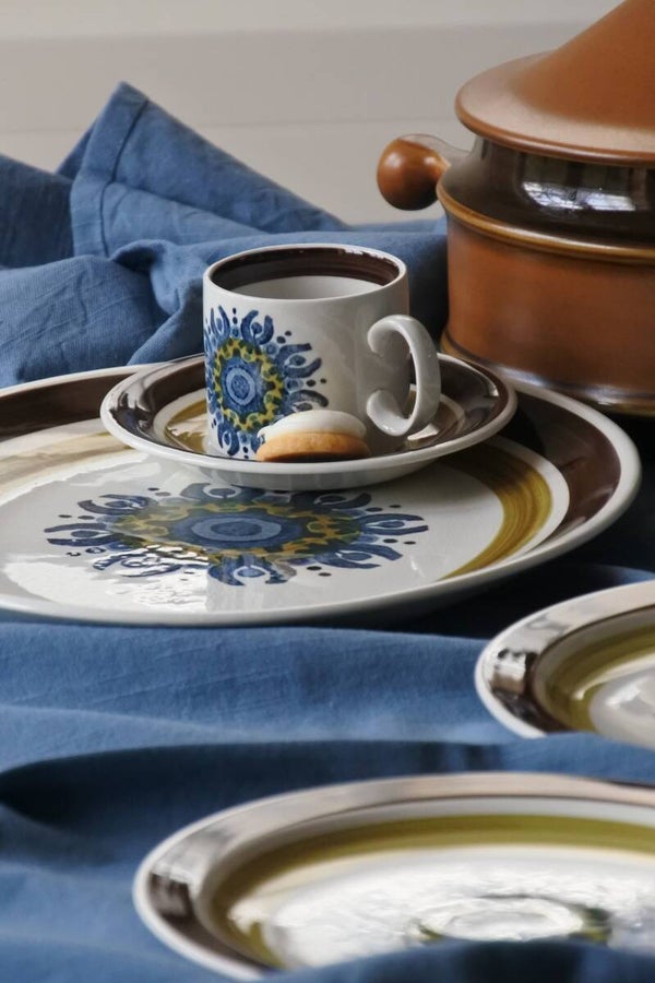 Vintage schaal Burleigh Ironstone Castile