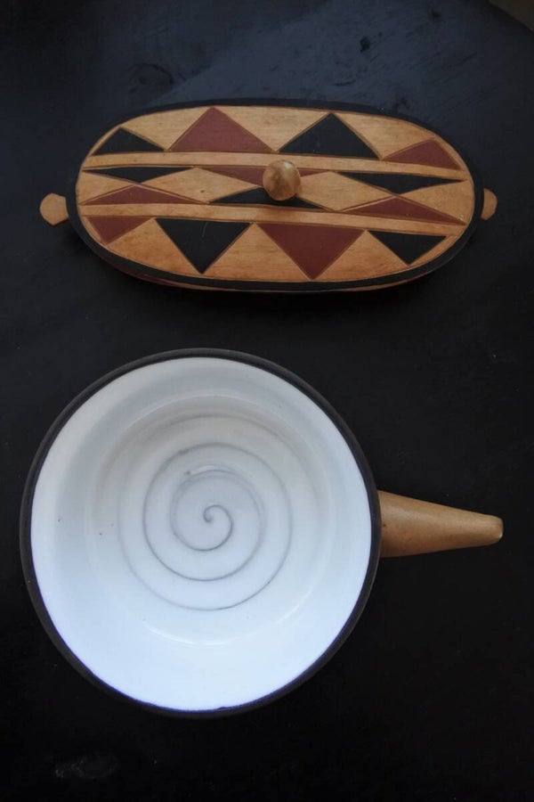 Vintage schaaltje/soepkom in gave kleur én design