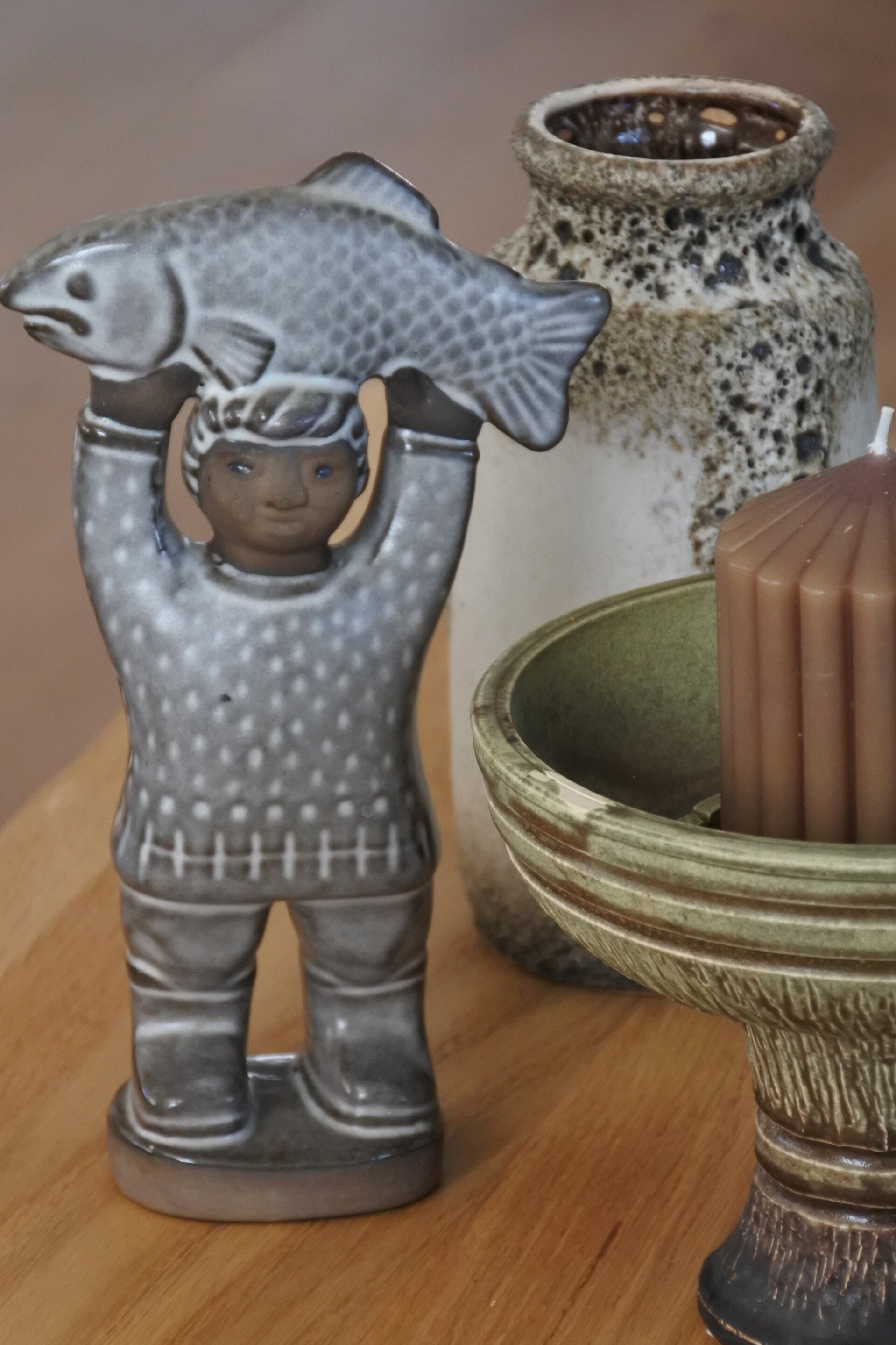 Vintage Upsala Ekeby beeldje Paul