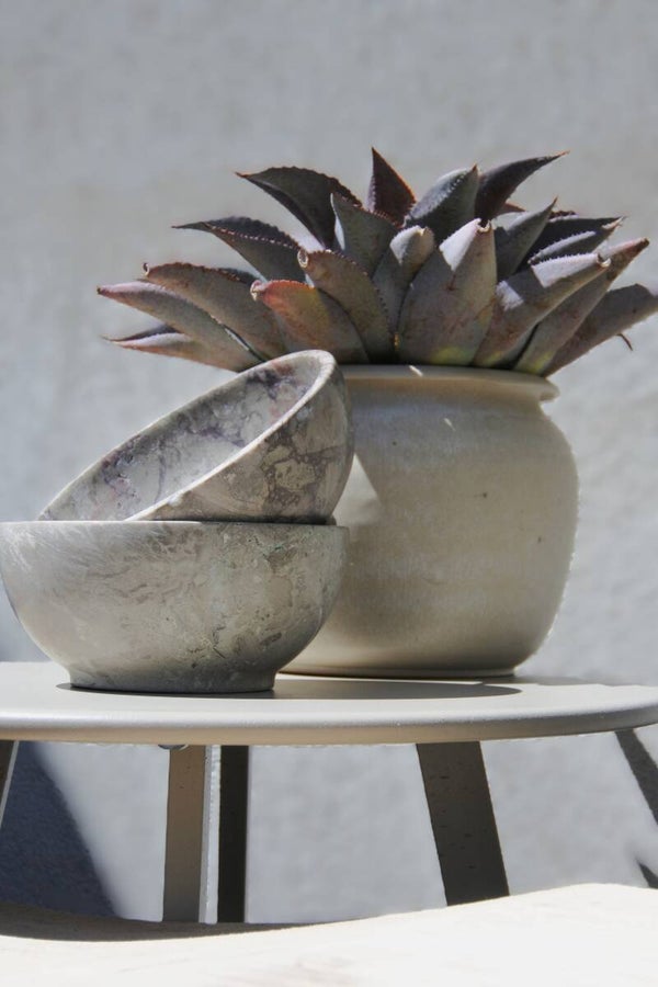 Vintage Studio Pottery design bloempot van prachtig aardwerk