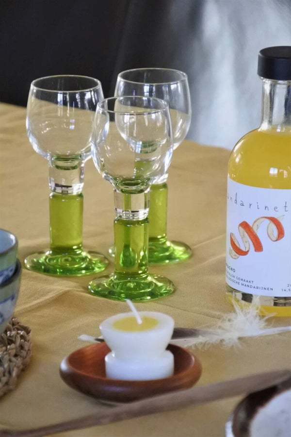 Vintage borrelglaasjes 2-delig Bormioli Rocco Italy