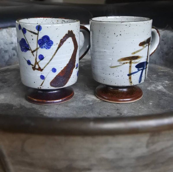 Vintage mokkenset in Japandi stijl