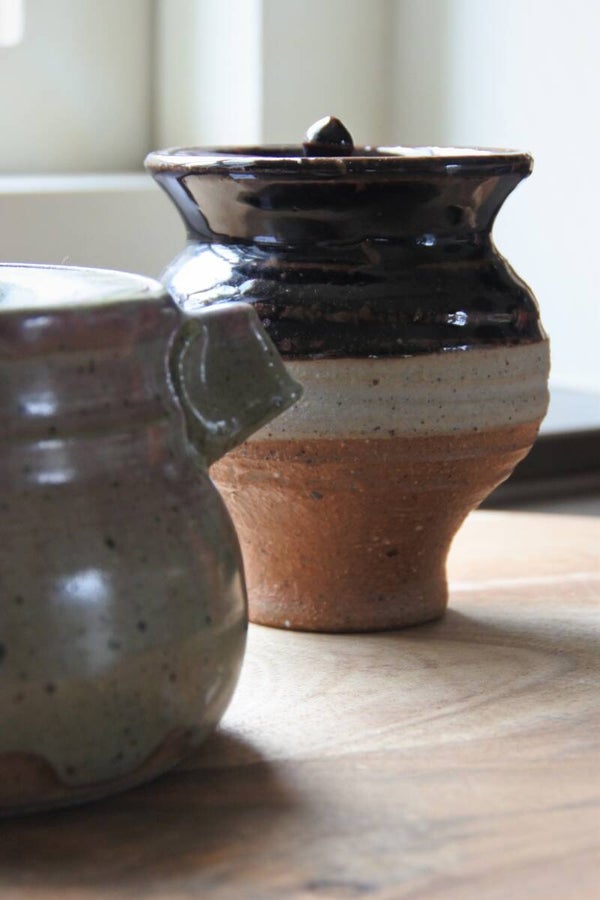 Vintage potje met dekseltje