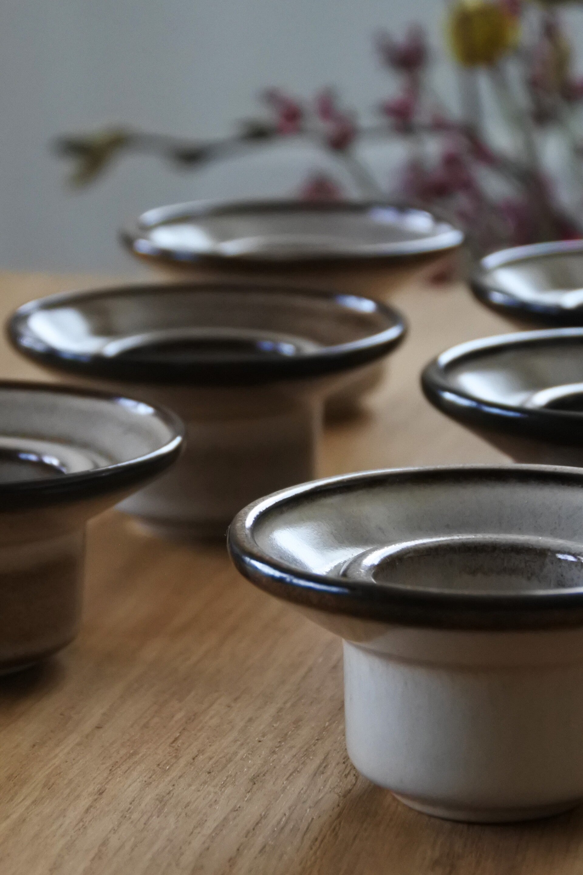 Vintage Potterie De Driehoek Huizen Amsterdam Gres eierdopjes