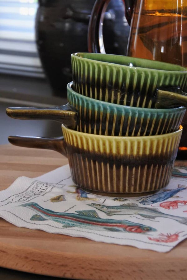 Vintage soepkommen set 4-delig