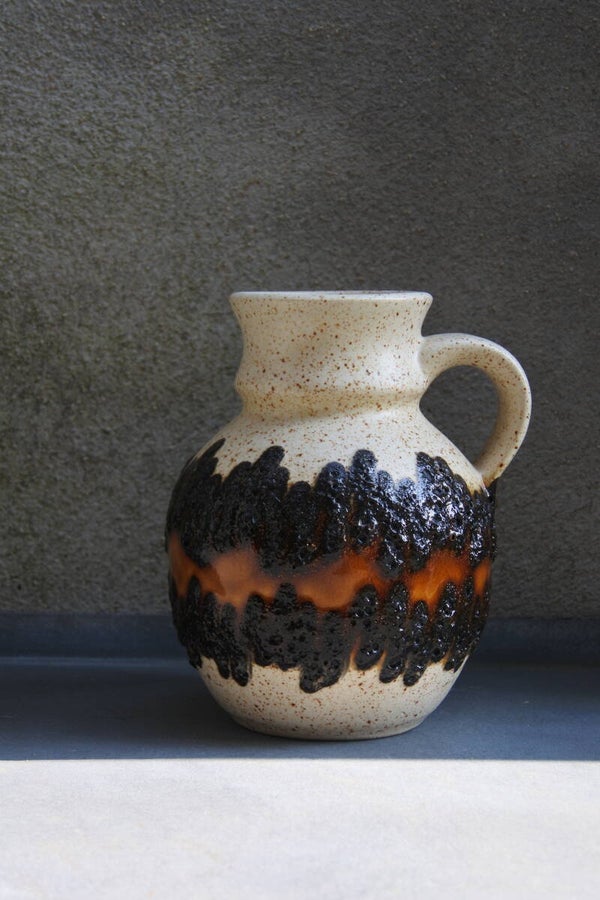 Vintage West Germany Bay vaas met prachtig fat lava 71-14