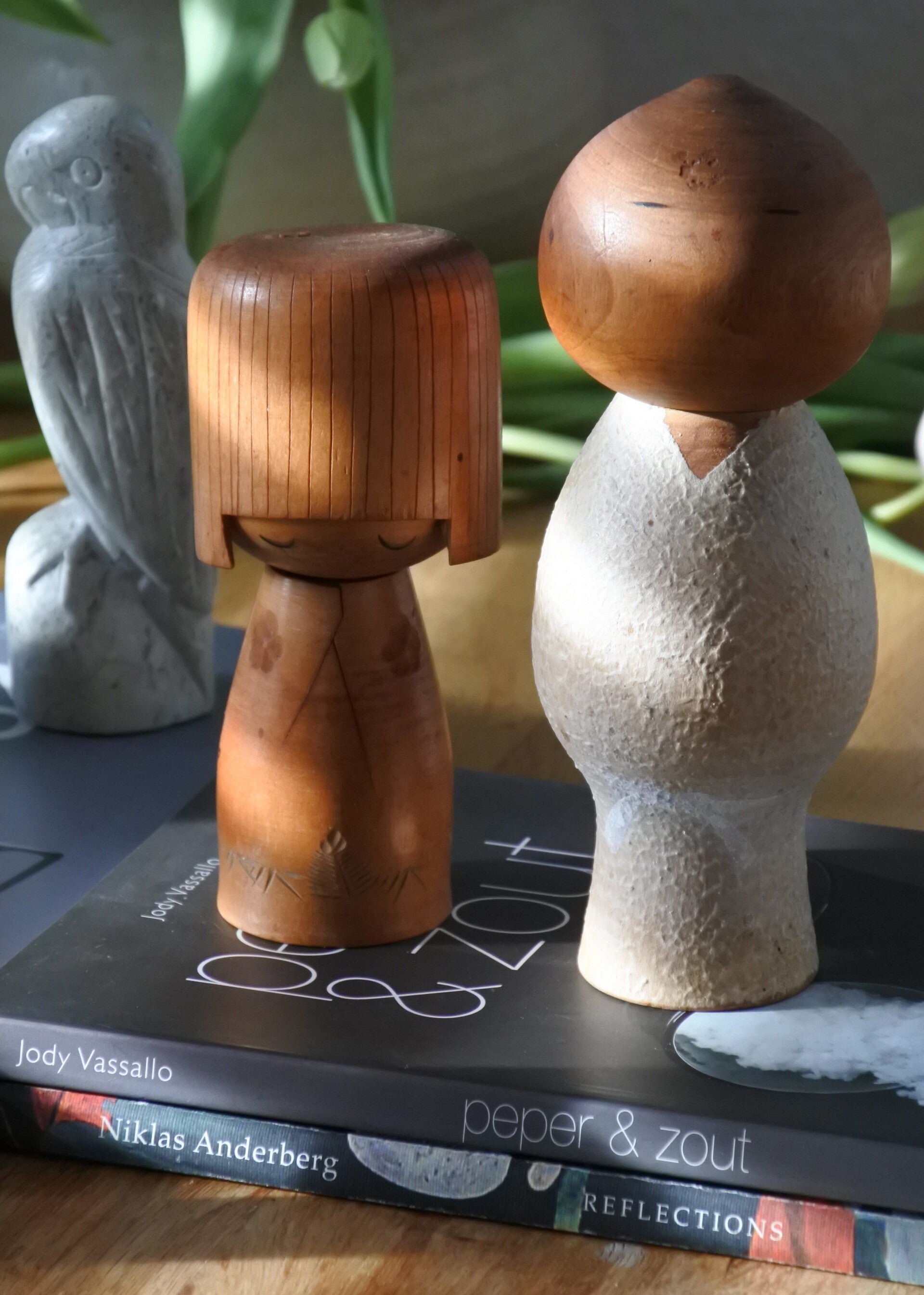 Vintage Japanse Mushin kimono Kokeshi, Watanabe Masao