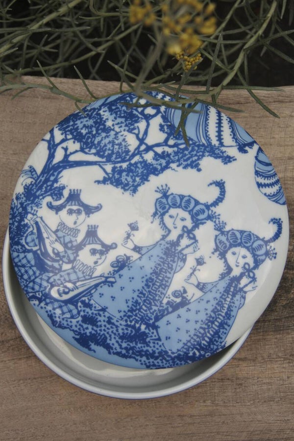 Vintage Bjorn Wiinblad sierschaal met deksel