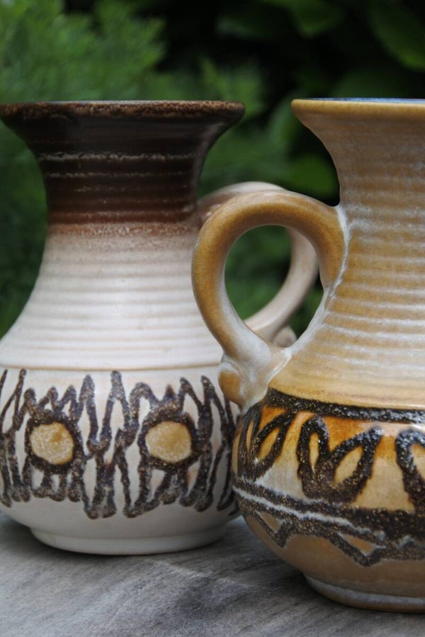 Vintage VEB Haldensleben vaas wit