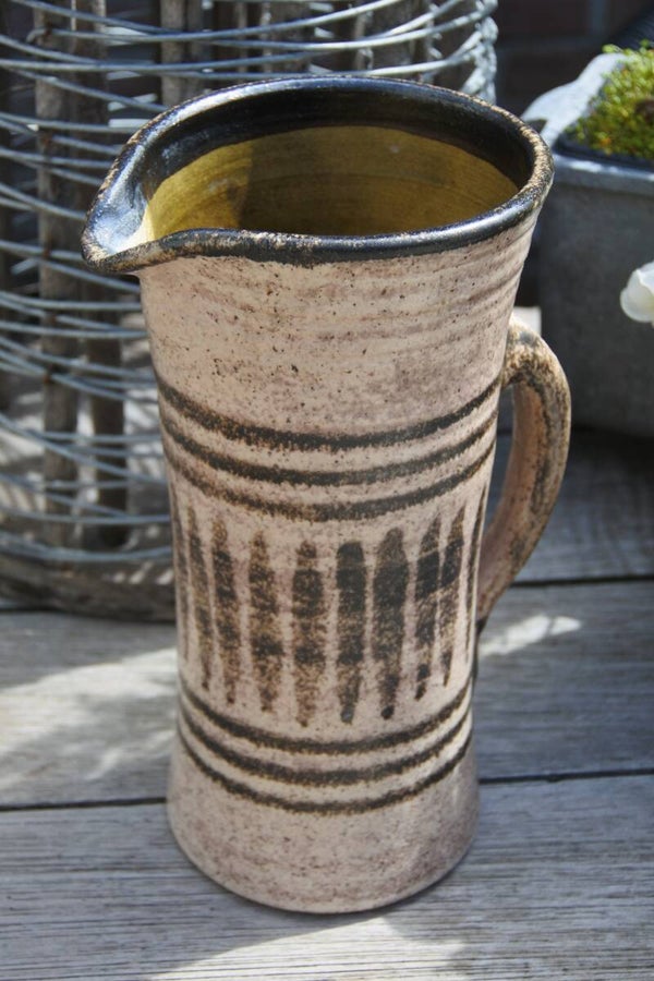 Vintage Dutch pottery karaf/vaas; H.C. Bronkhorst