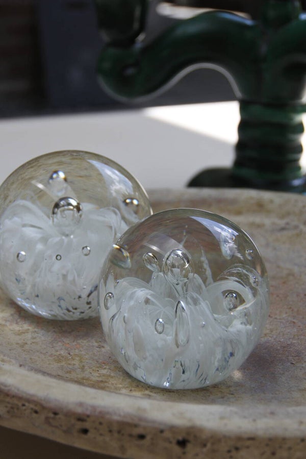 Vintage Presse Papier(s) van geblazen glas