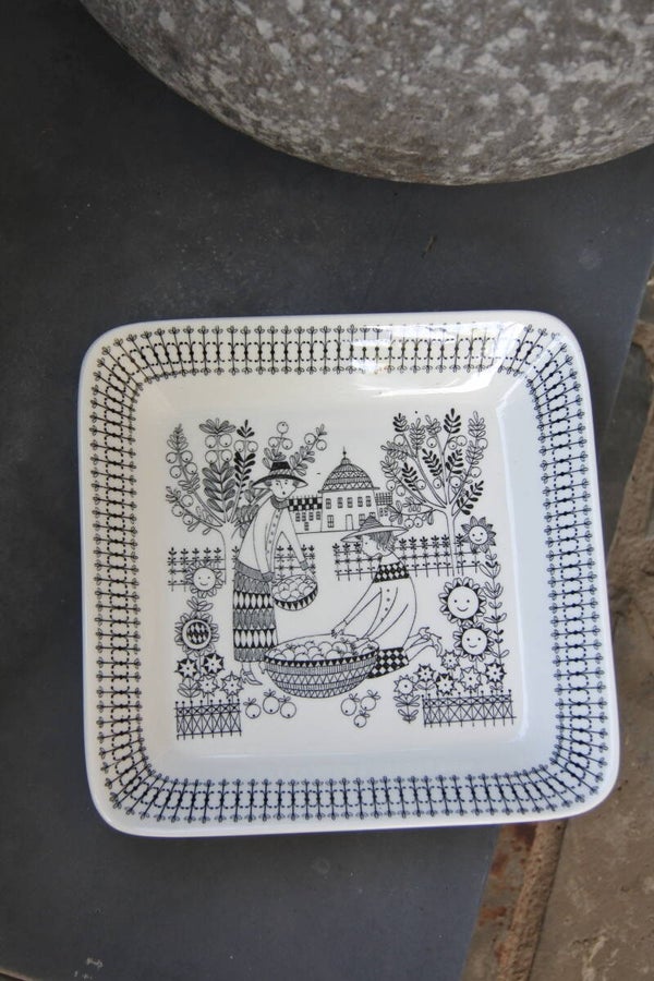 Vintage schaal Arabia Finland Emilia, Raija Uosikkinen -collectors item-