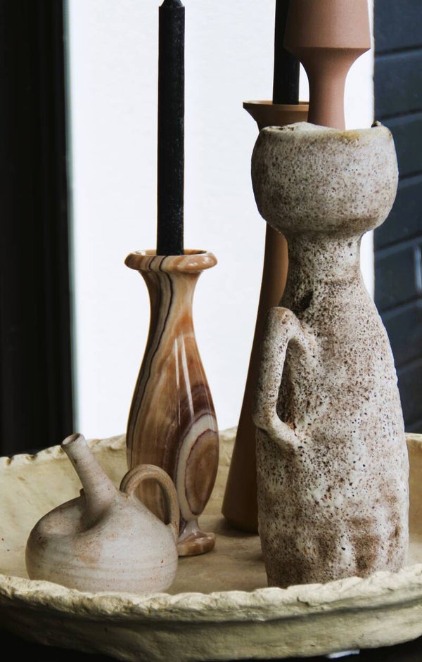 Vintage mid century modern olielamp 'deukje'