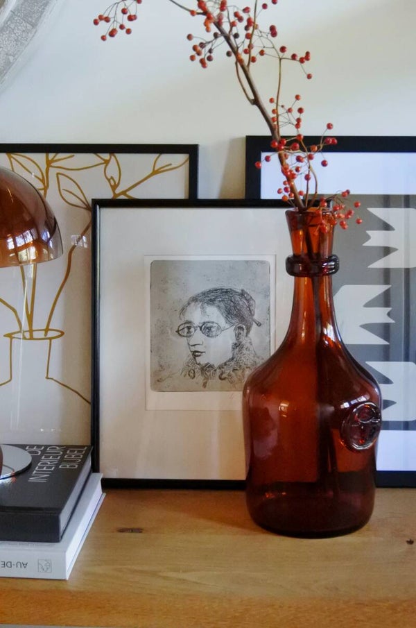 Vintage illustratie in lijst Matthias Vandeweghe