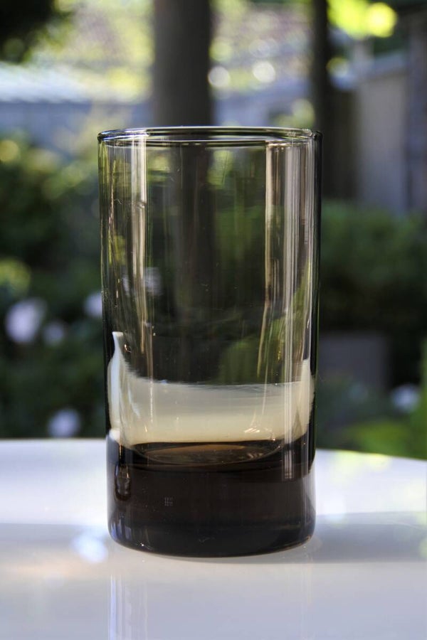 Vintage Arcoroc France waterglazen van rookglas (4-delig)