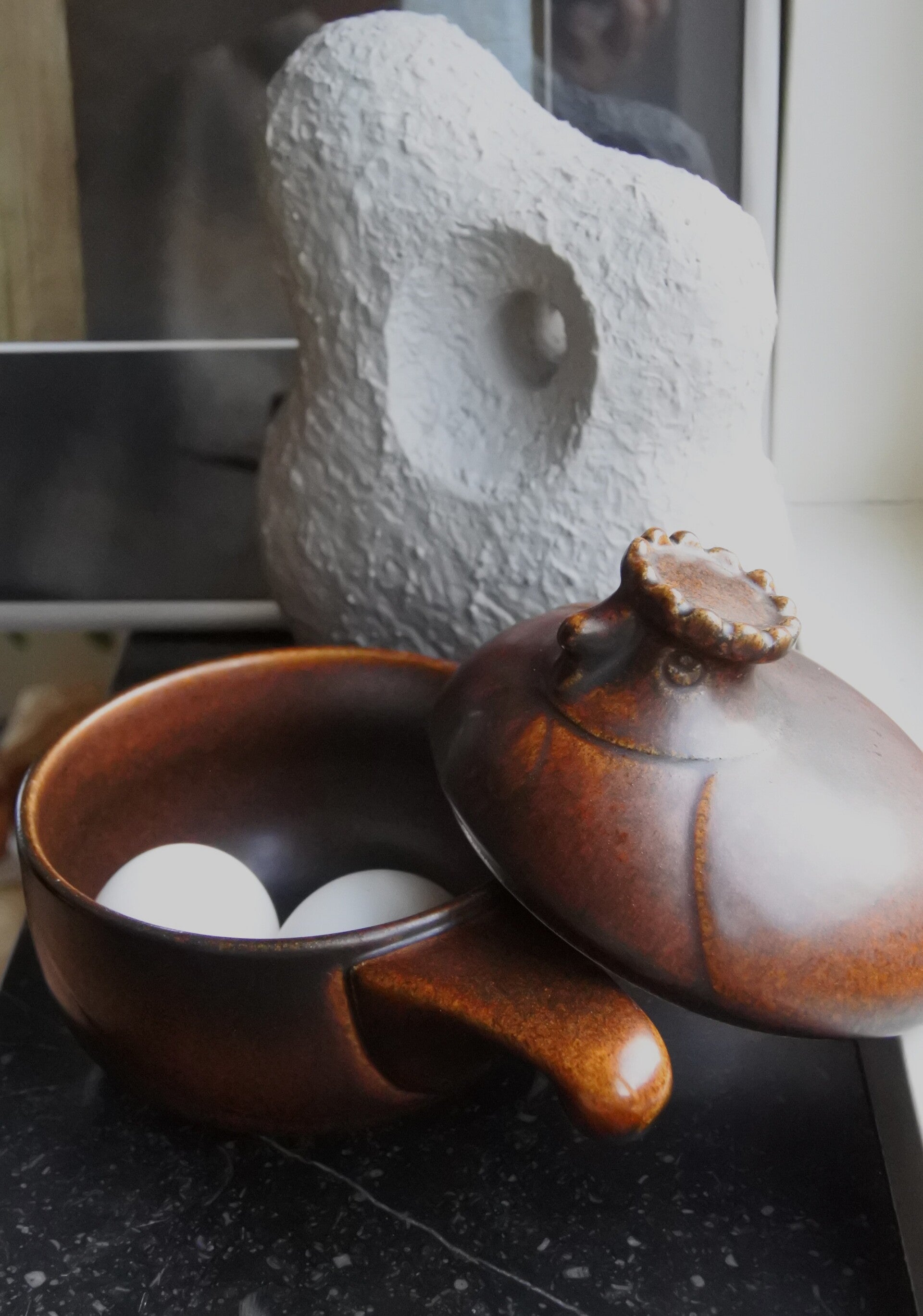 Vintage Melitta Friesland dekselschaaltje Katen van keramiek