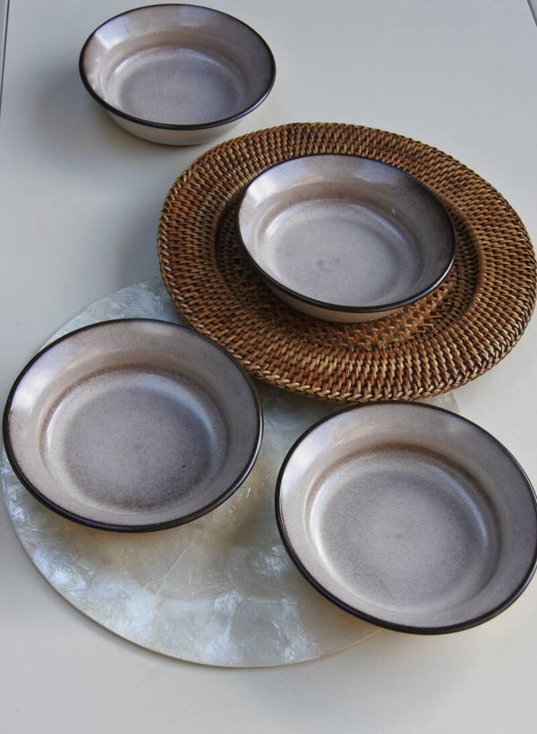 Vintage Potterie De Driehoek Huizen Amsterdam Gres bordjes