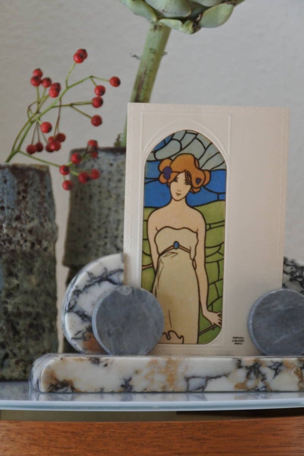 Vintage art deco frame van marmer