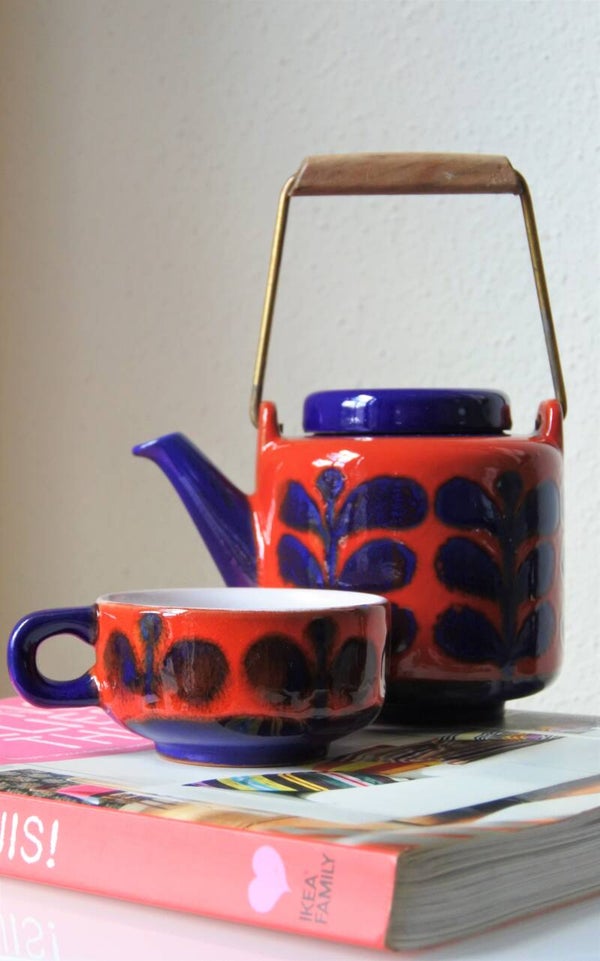 Vintage thee servies Wächtersbach, design Ursula Fesca. West Germany