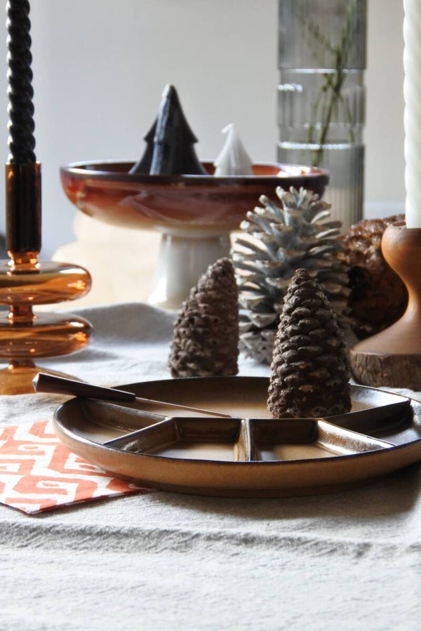 Vintage 4-delige set Gerzit West Germany gourmet borden