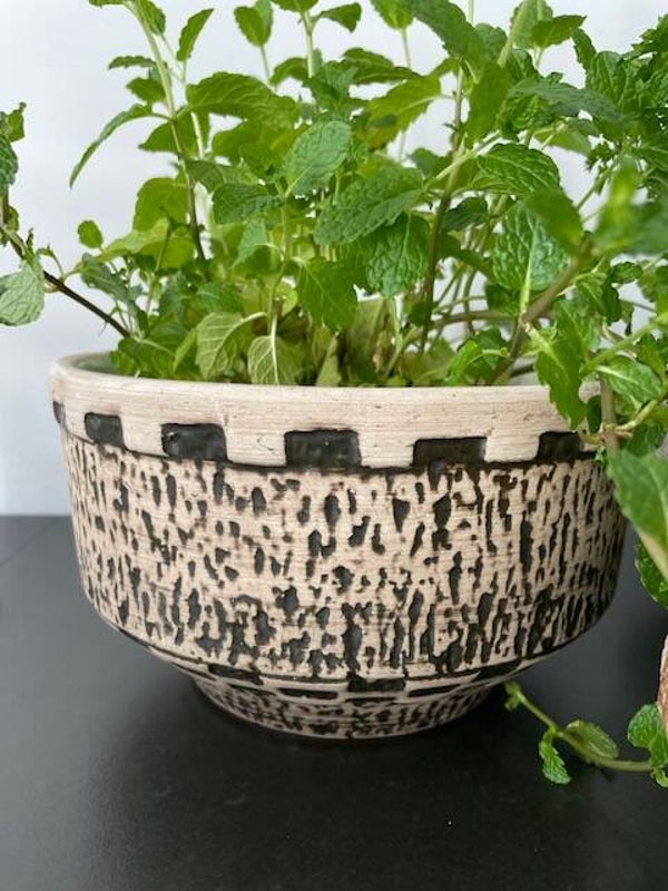 Grote vintage HEKLA bloem/cactuspot