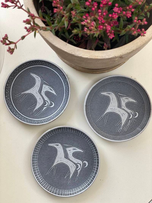 Vintage mid century modern wandbordjes